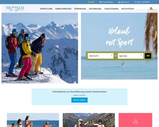 Frosch Sportreisen Logo