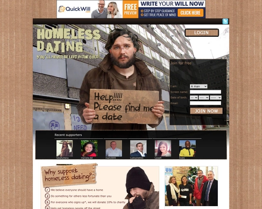Homeless Dating Logo