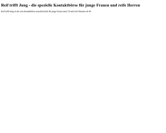Reif-trifft-Jung Logo