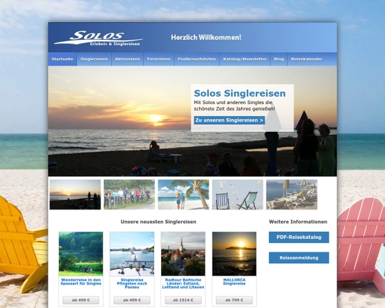 Solos Singlereisen Logo